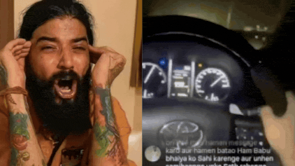 ‘80,000 watching live’: Watch moment YouTuber crashes Fortuner on Delhi–Meerut Expressway