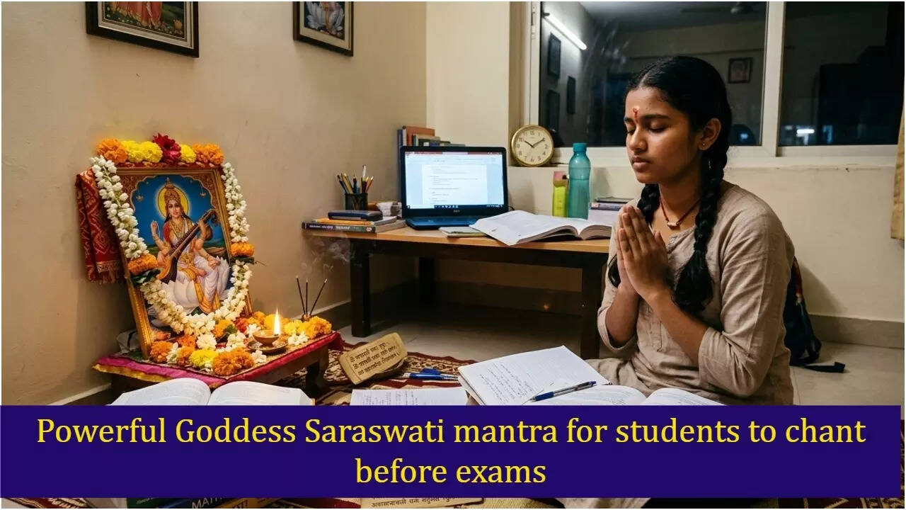 Powerful Goddess Saraswati mantra for students to chant before exams