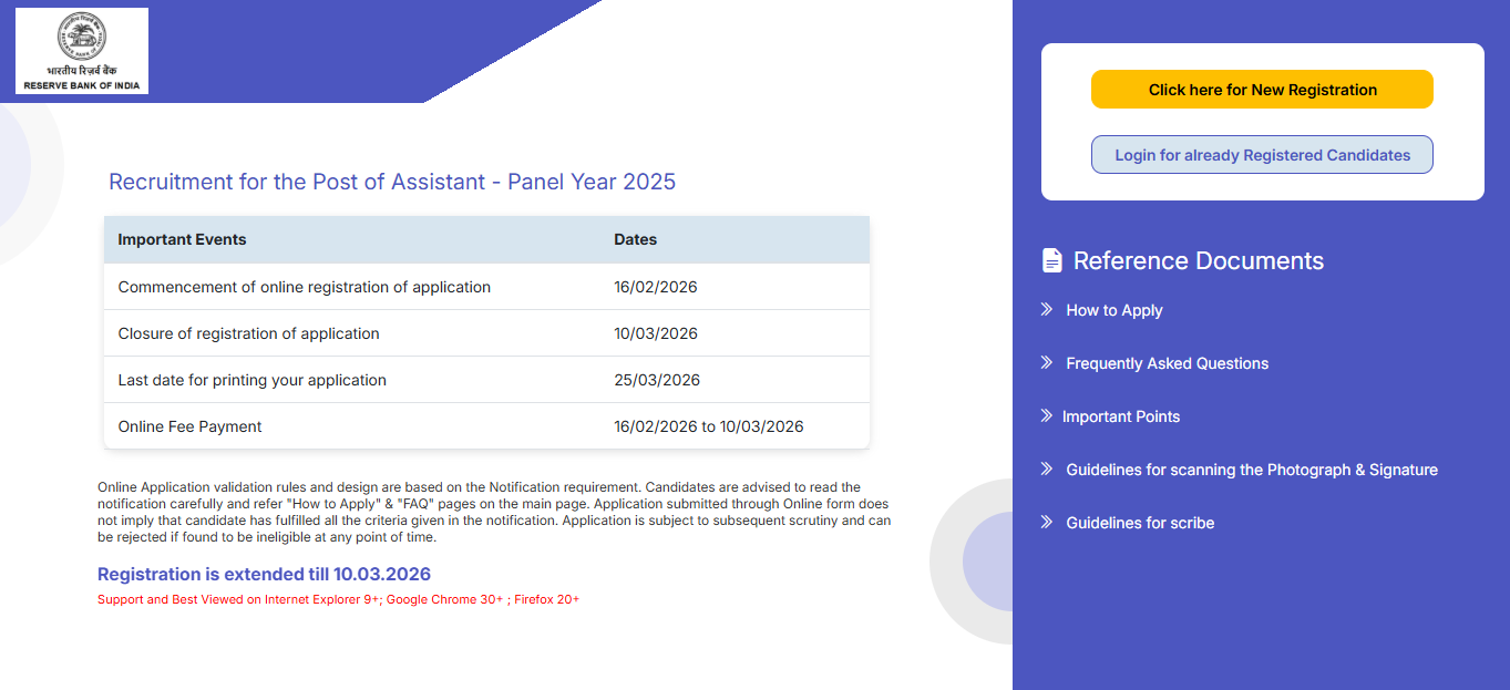 RBI Assistant recruitment 2026: Registration for 600 posts ends today, check direct link to apply before deadline