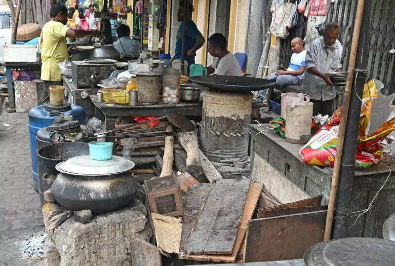 Small eateries going back to primitive methods