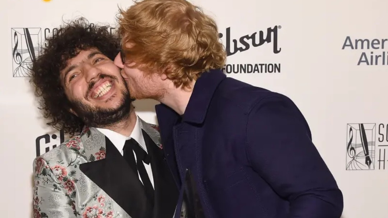 Ed Sheeran and Benny Blanco laugh about not fitting the typical pop star mold