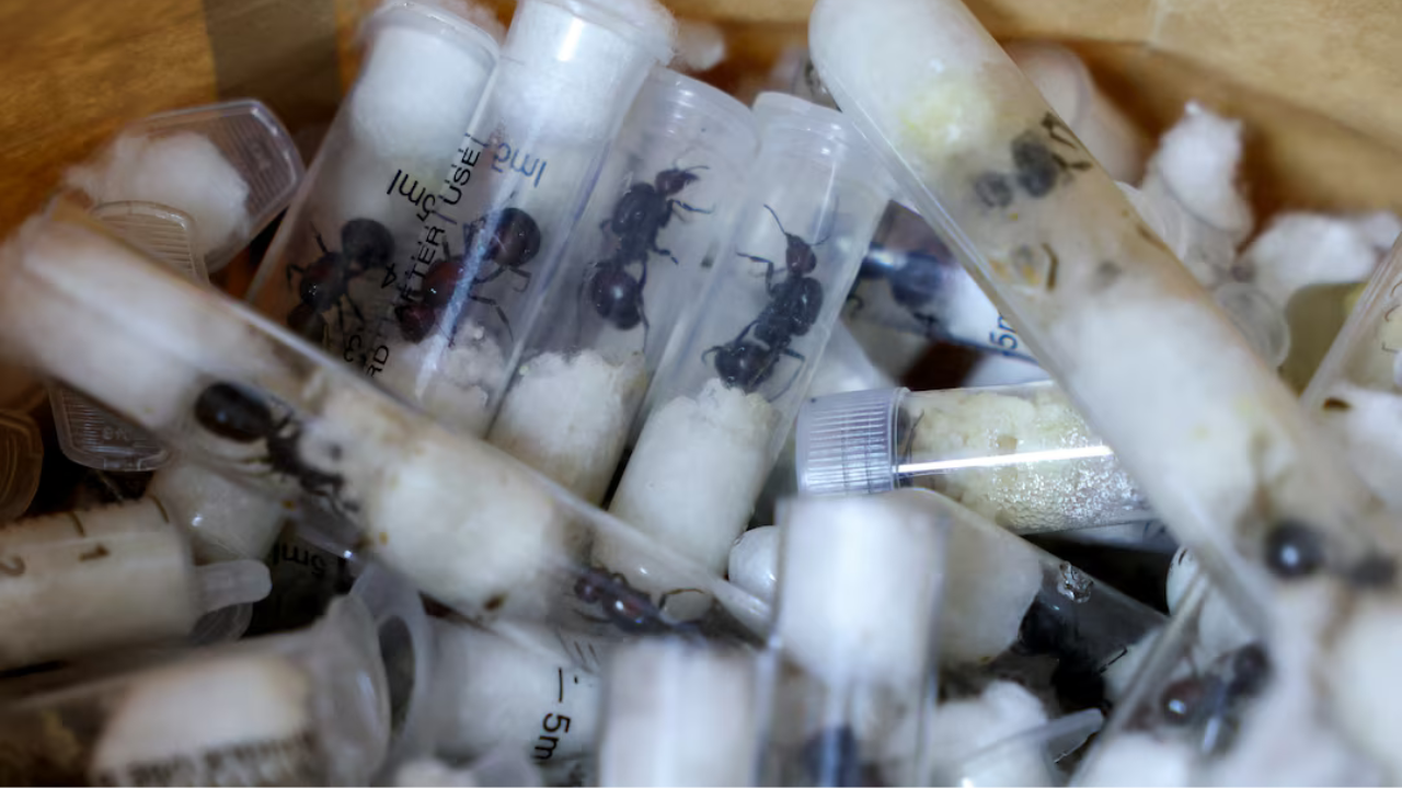 ‘2,000 queen ants in a suitcase’: Chinese man arrested for smuggling live ants in test tubes at Nairobi airport