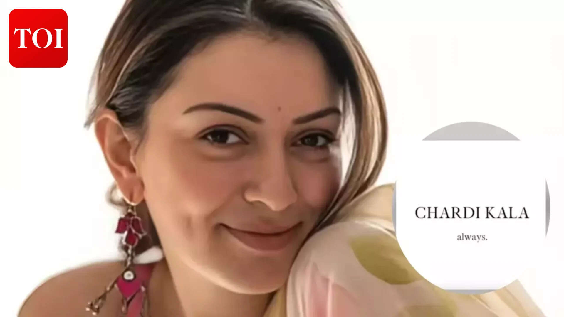 Hansika Motwani shares cryptic ‘Chardi Kala always’ post