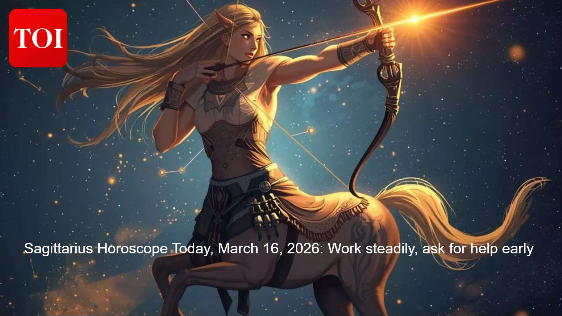 Sagittarius Horoscope Today, March 16, 2026: Work steadily, ask for help early