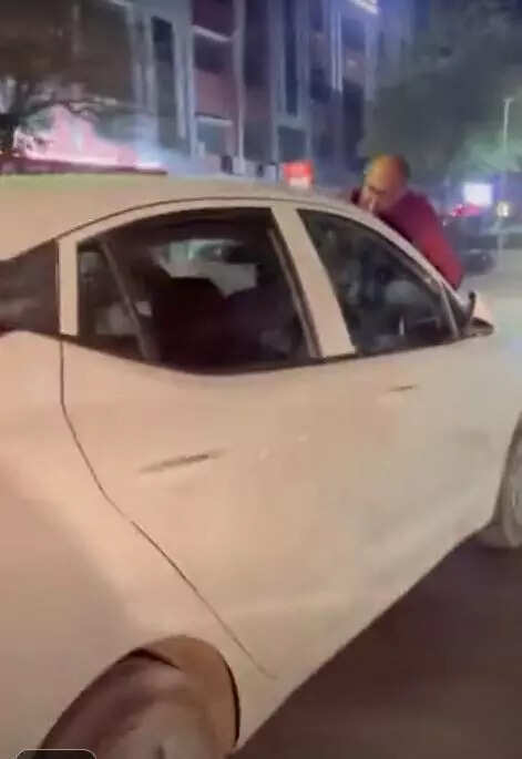 Ahmedabad: Senior citizen flails on fleeing car’s hood