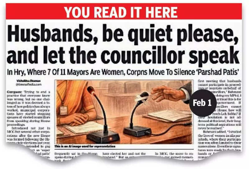 Ensure councillor speaks, not husband, Haryana municipal corporations told