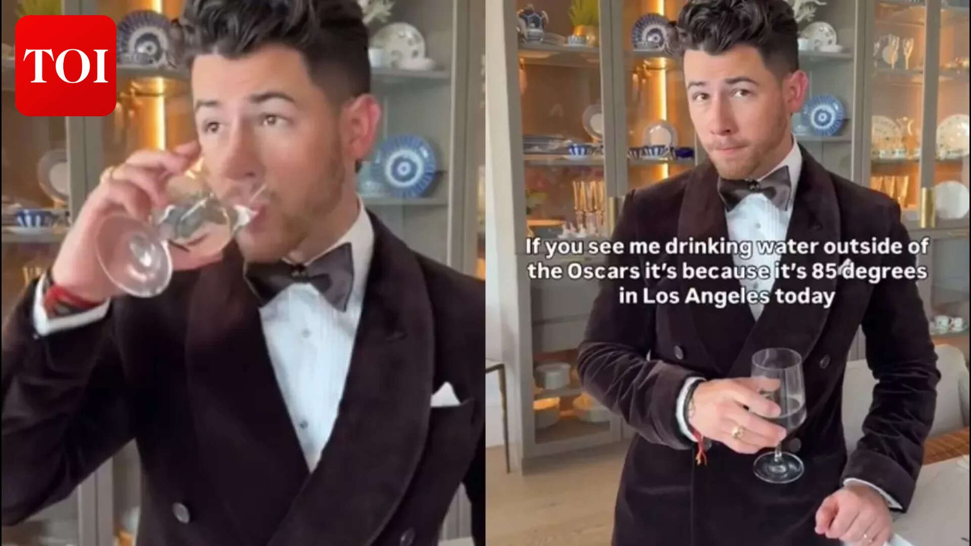Oscar Awards: Nick spotted wearing a Kalava