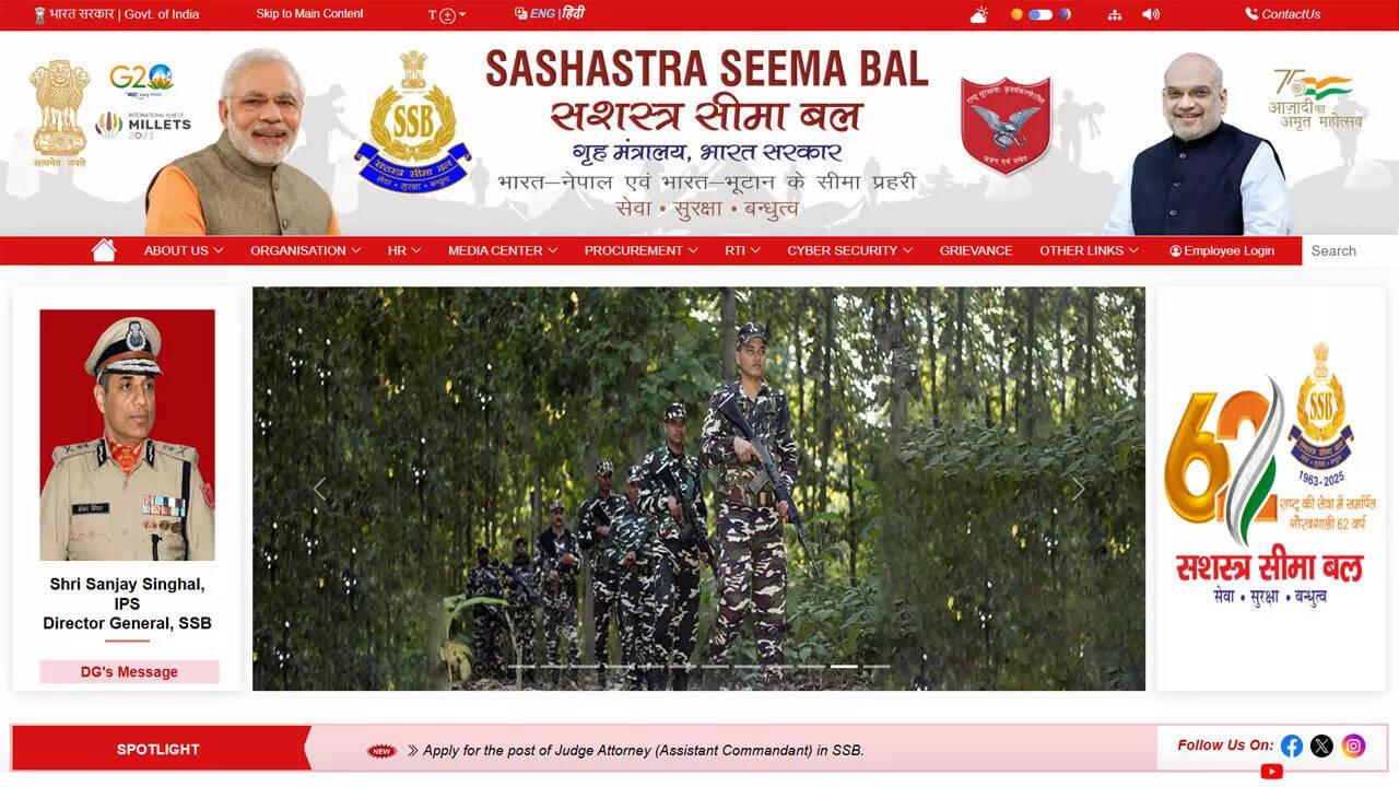 SSB Head Constable recruitment 2026 begins March 21 for 233 posts; check eligibility, fees and process here