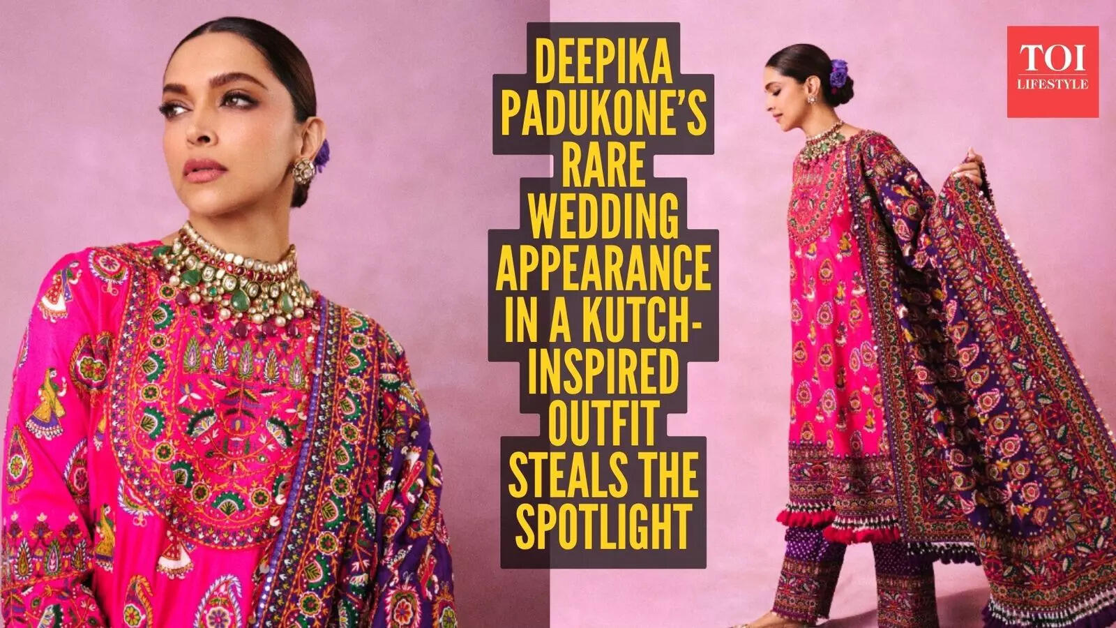 Deepika Padukone stuns in Jigya Patel creation at Eka Lakhani’s wedding