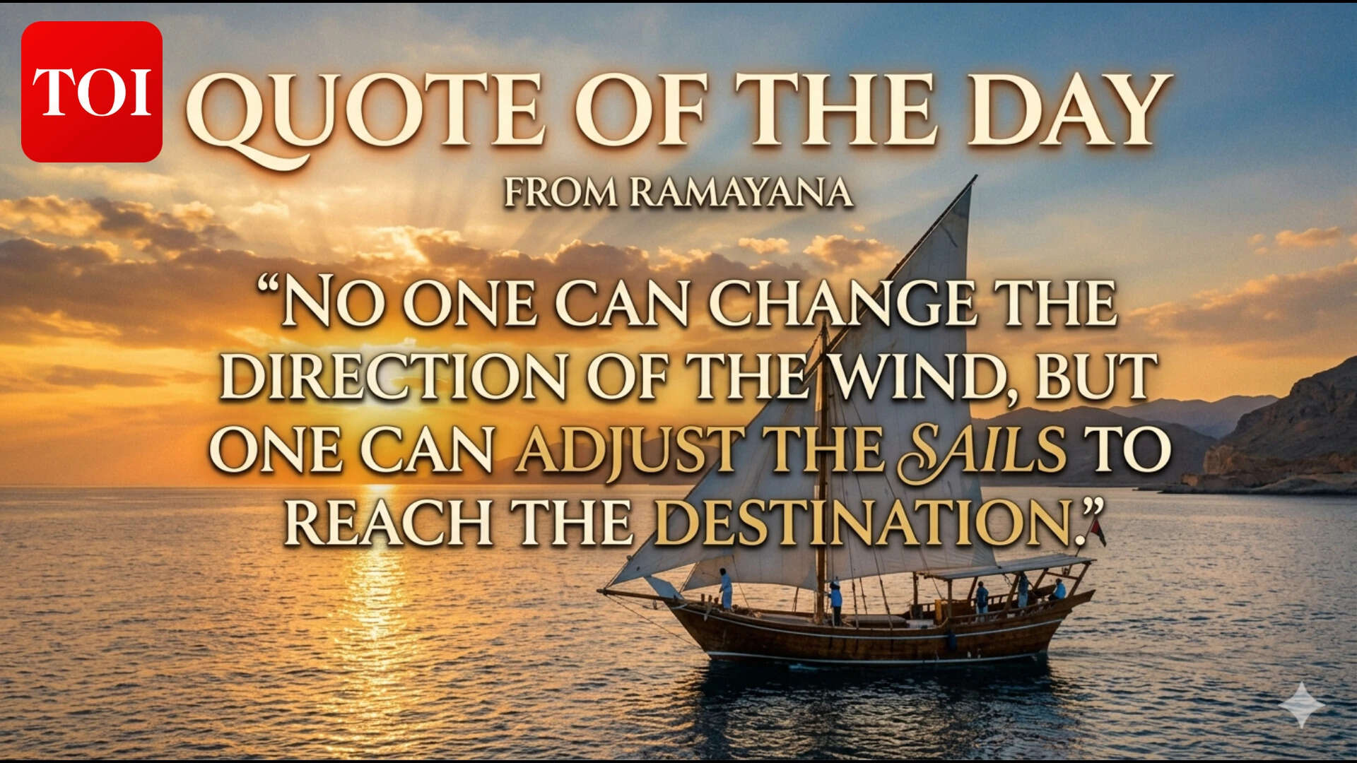 Quote Of The Day: Ramayana line stresses adaptability and resilience; meaning unpacked for modern life