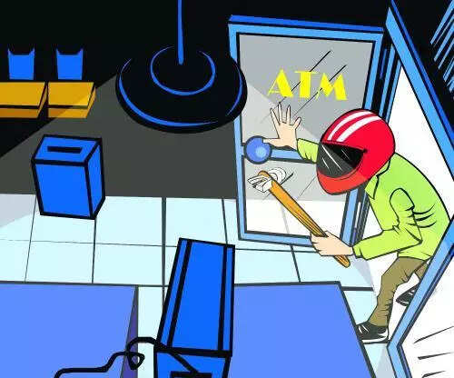 Blaring siren foils ATM heist