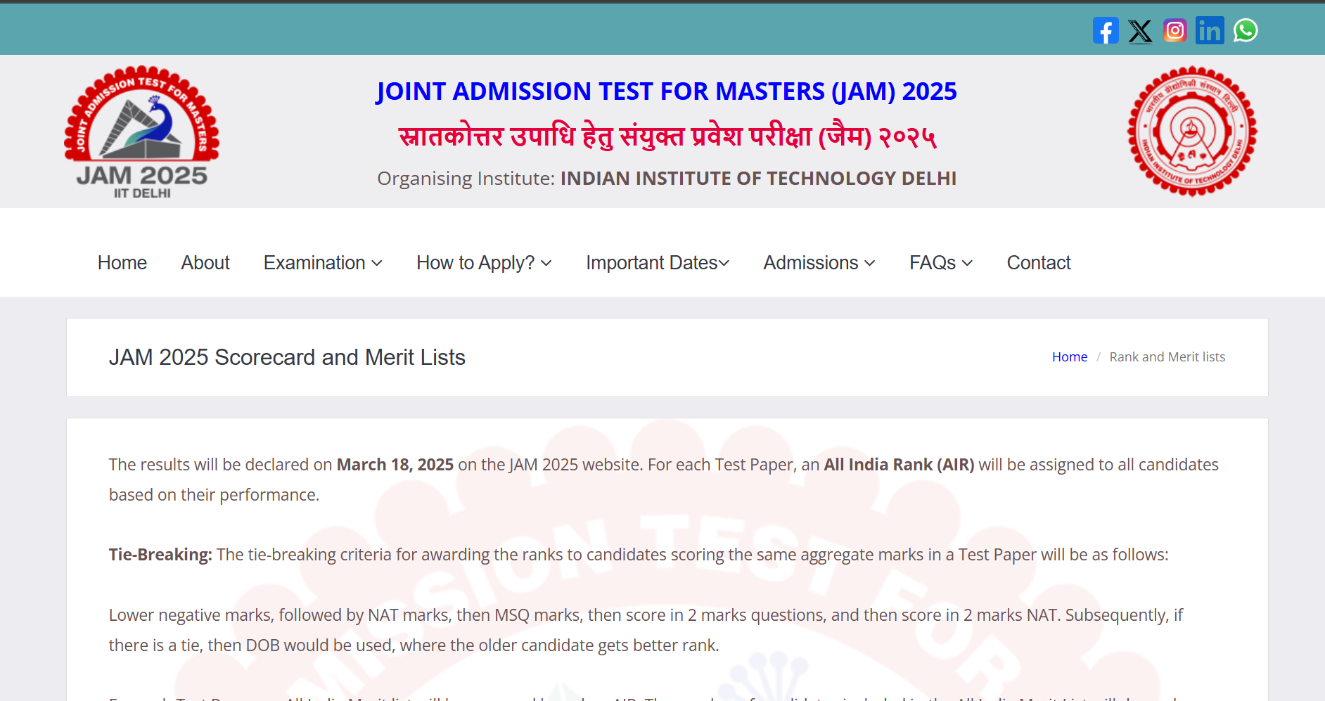 IIT JAM result 2026 declared at jam2026.iitb.ac.in: Direct link to download scorecards here