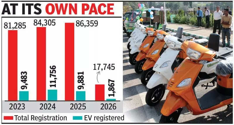 Electric vehicles hold 11% share of total vehicles sold in Goa over 4 years