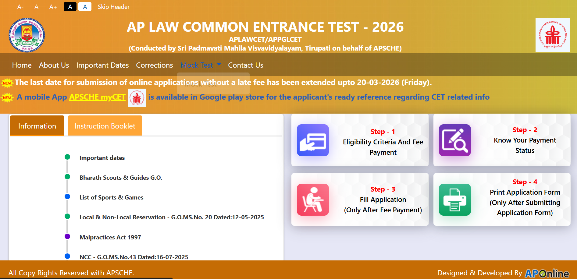 AP LAWCET registration window 2026 closing today: Check direct link to apply here