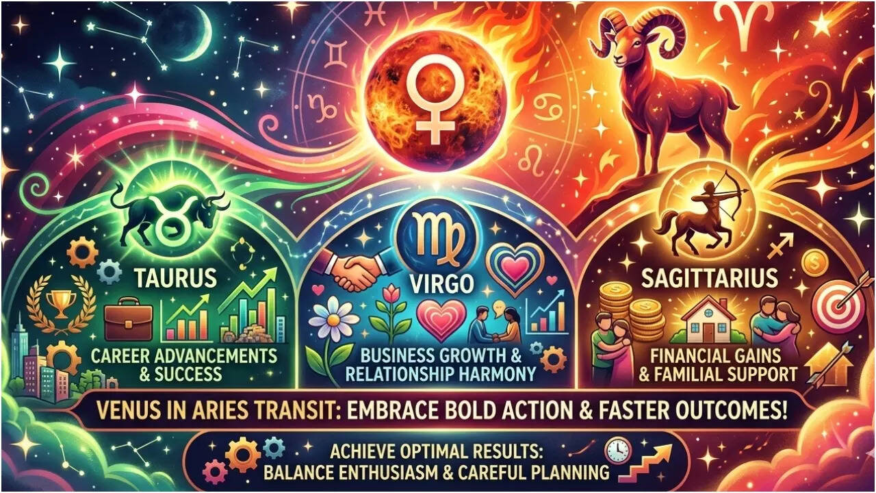 Venus enters Aries: 3 Zodiac signs set for big oppurtunities in Love, Money and Career