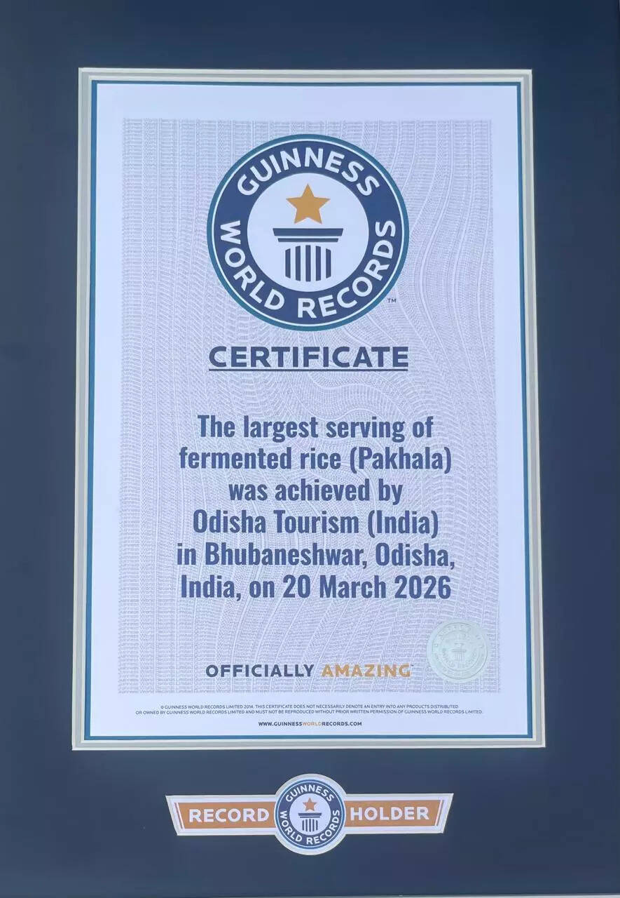 With largest serving of pakhala, Odisha sets a Guinness World Record