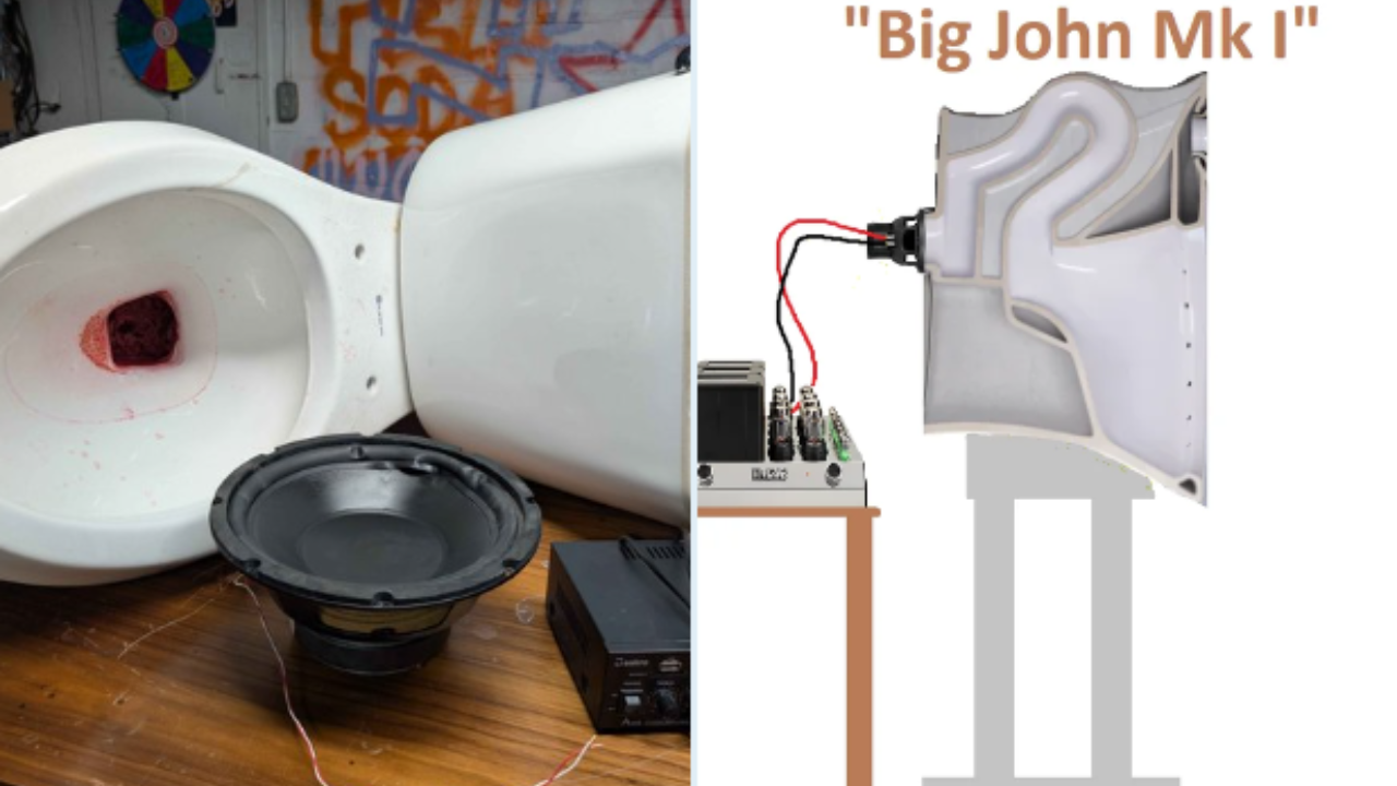 Twitch streamer Uwo’s Lab turns old toilet into functional speaker, goes viral