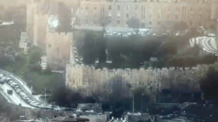 Watch: Iranian missile strikes Jerusalem near Al-Aqsa mosque during Eid prayers