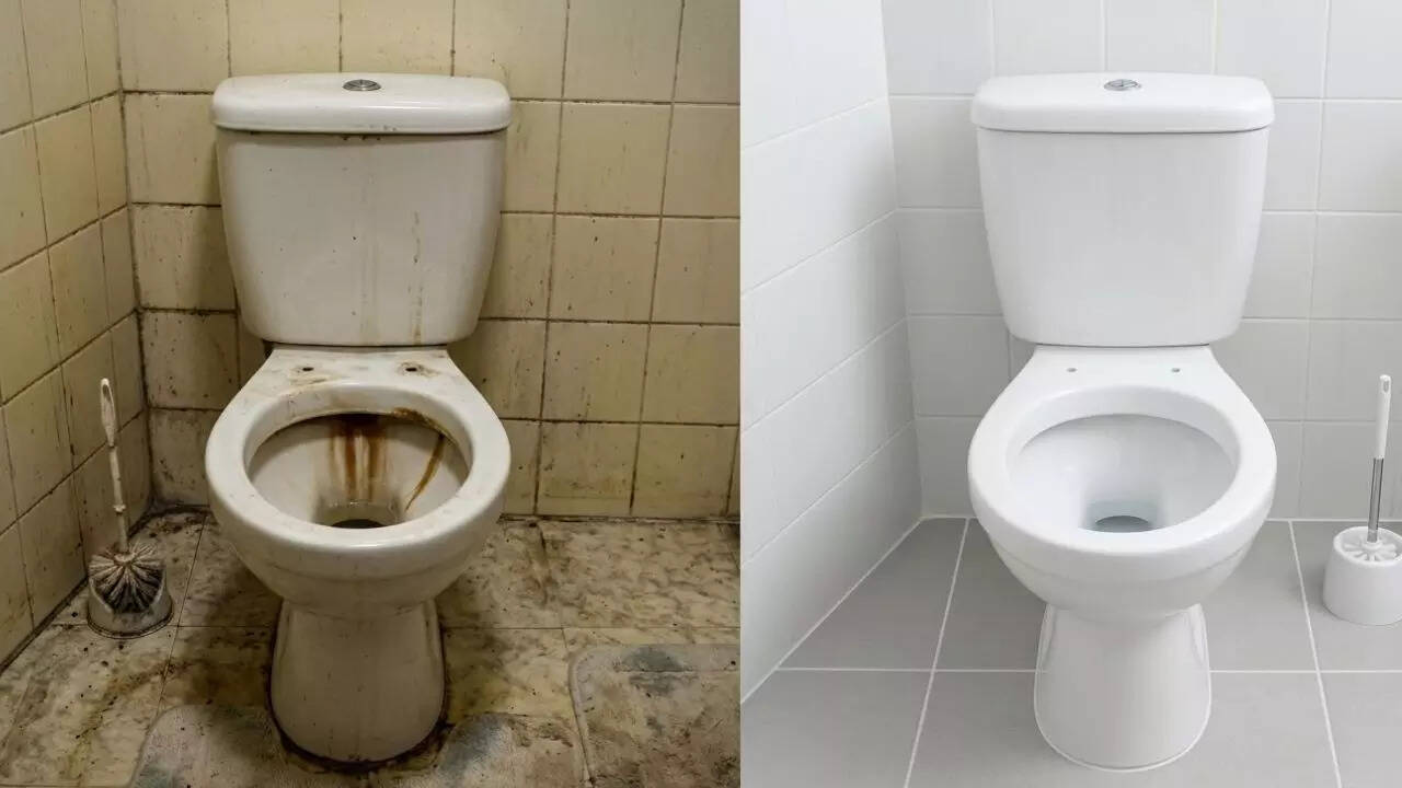 How to clean your toilet seat without using a brush: Try this toothpaste and baking soda hack