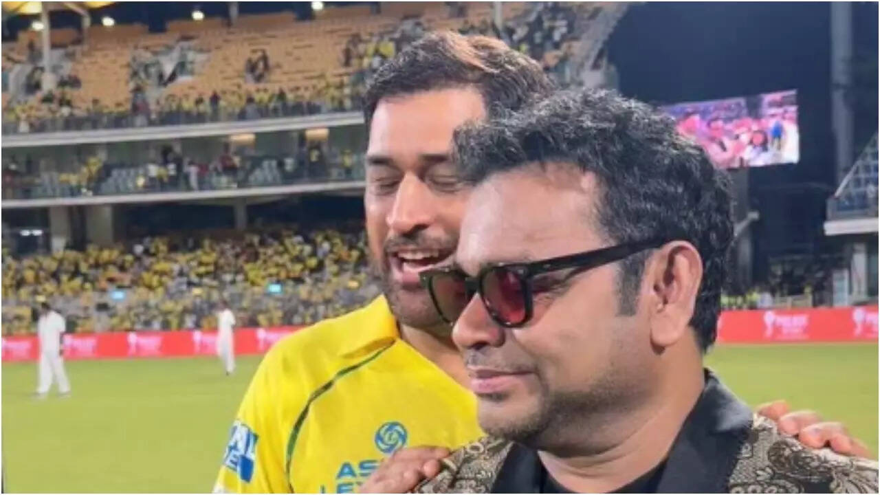 AR Rahman shares epic Dhoni meet-up video