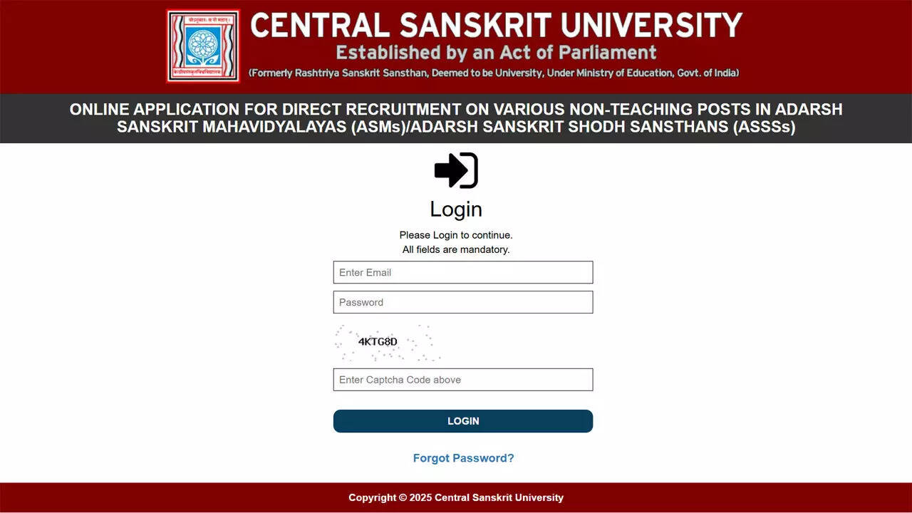 CSU Delhi admit card 2026 released for non-teaching and librarian posts at sanskrit.nic.in for exam on March 29
