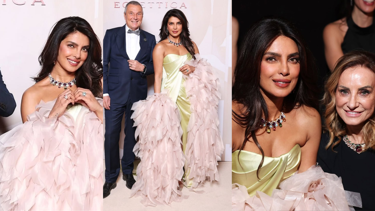 Priyanka Chopra&rsquo;s Pastel Power Play in Nicolas Jebran