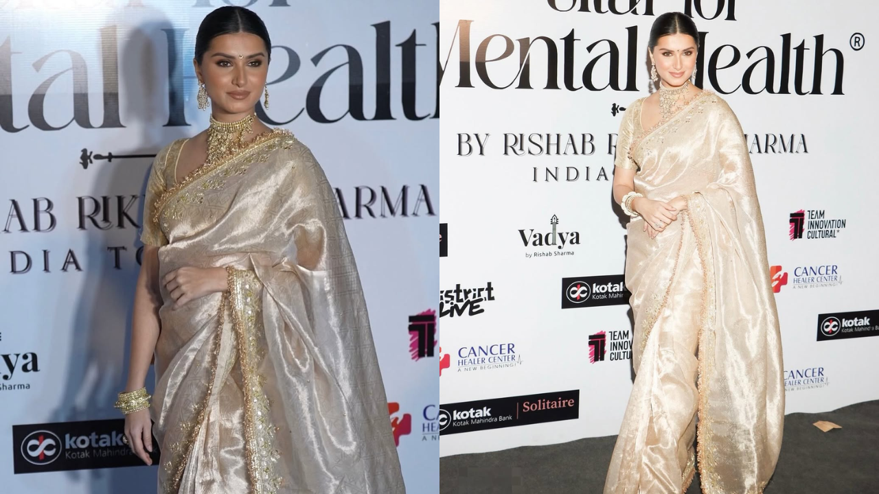 Tara Sutaria’s Molten Gold Look