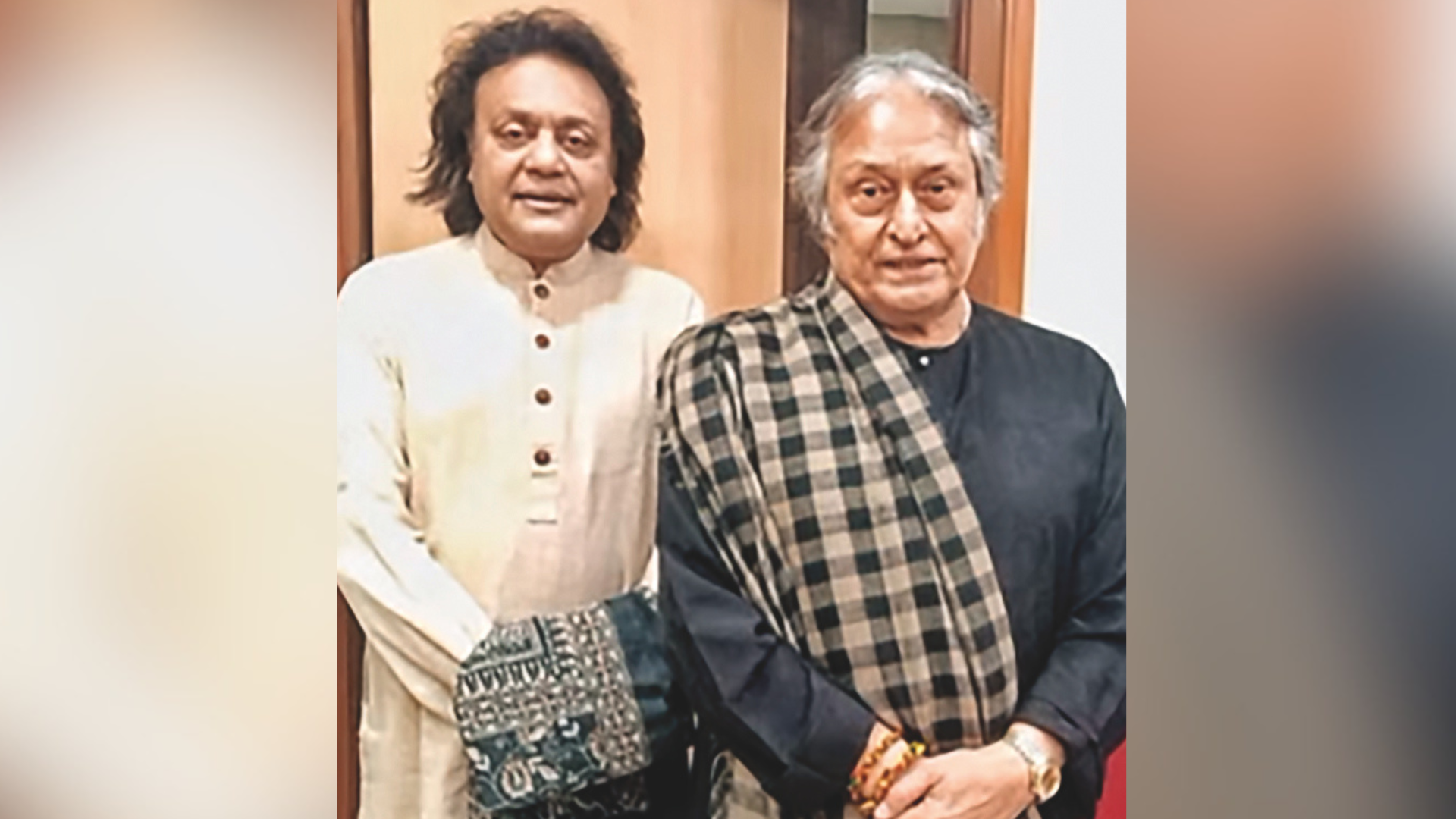 Tanmoy Bose with Ustad Amjad Ali Khan