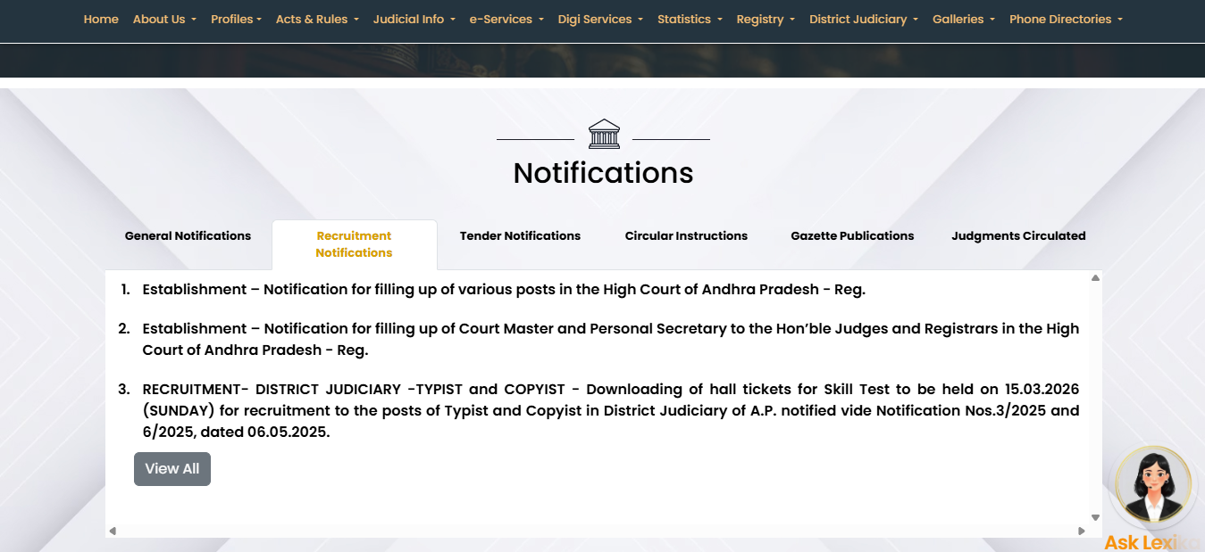 AP High Court recruitment 2026: 300 vacancies announced across multiple roles, applications begin on 30 March