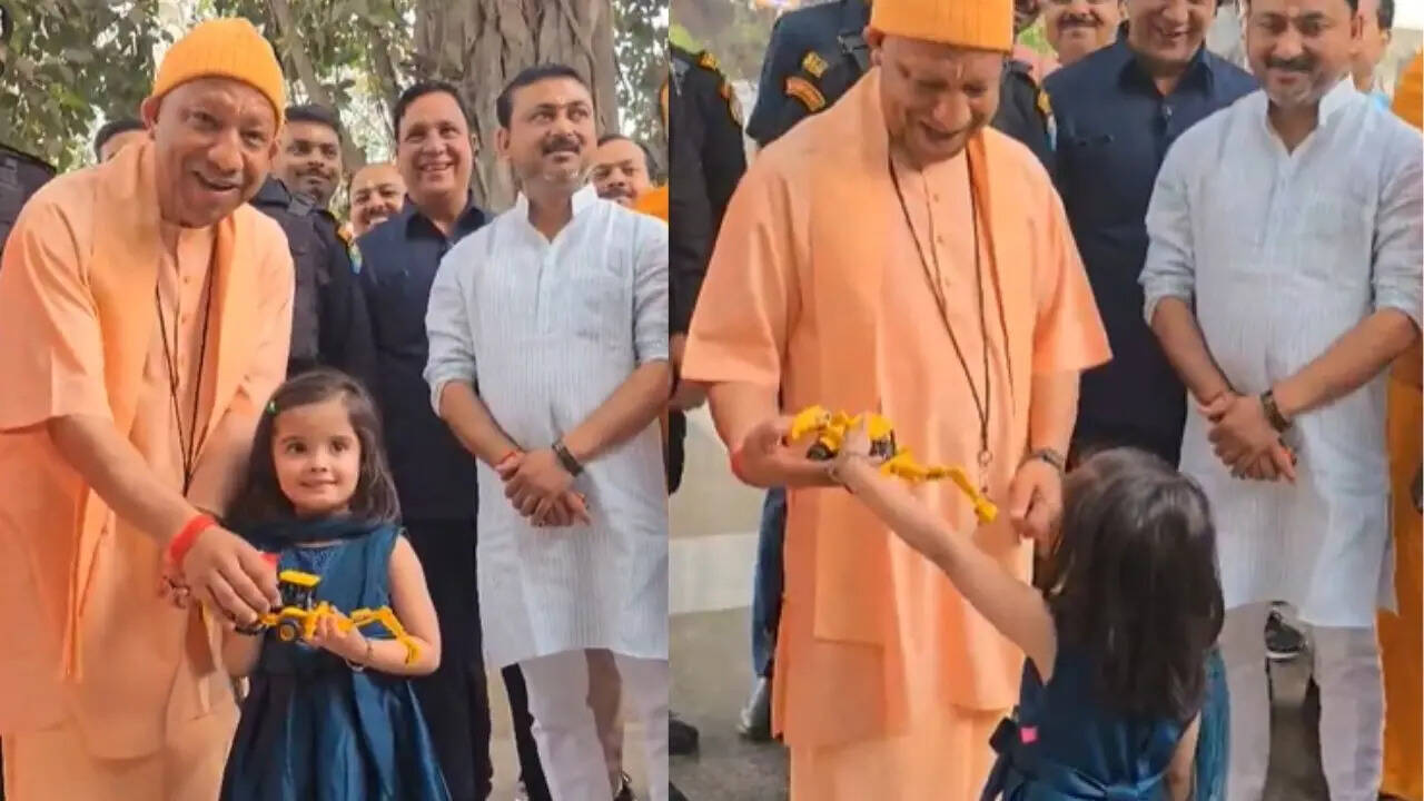 'Symbol of great trust': 5-year-old gifts toy bulldozer to UP CM Yogi Adityanath; watch