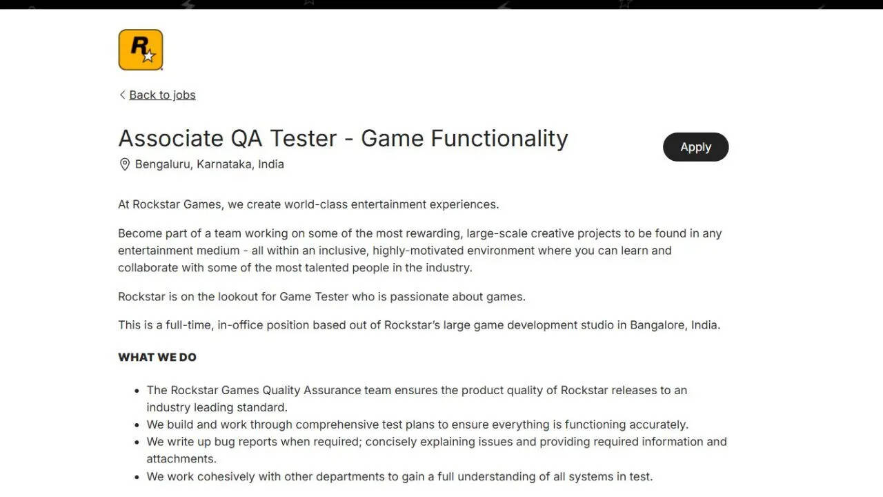 Reclutamiento de Rockstar Games