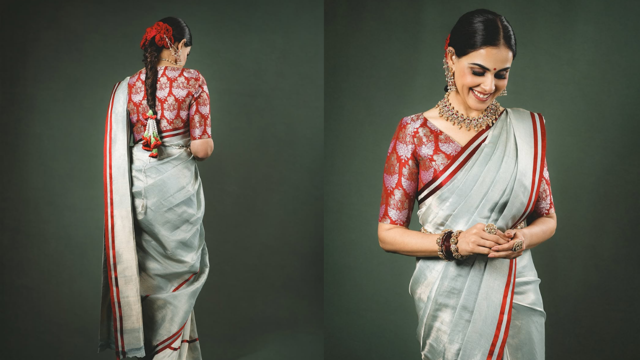 Genelia Deshmukh Channels Heritage Elegance