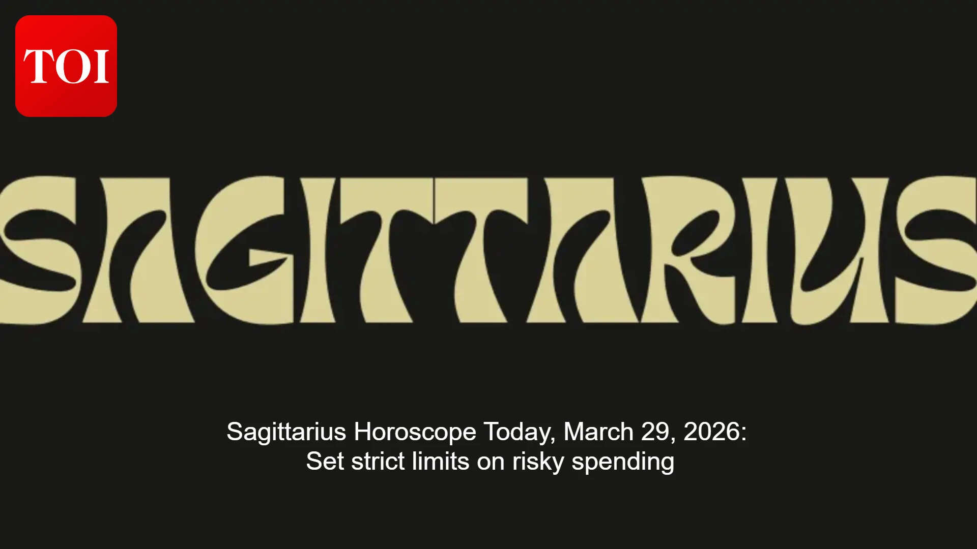 Daily Sagittarius Forecast: Horoscope flags low mood and friction; tip urges calm driving