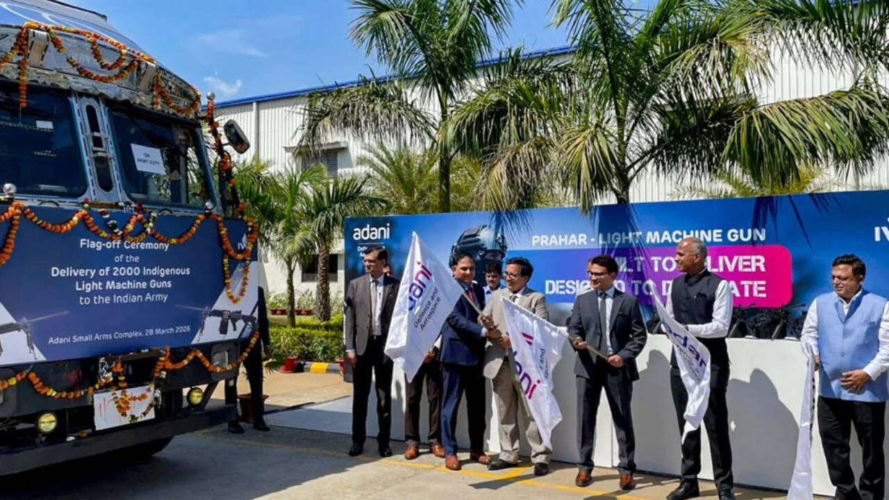Big boost for Army: Adani Defence delivers first batch of 2,000 ‘Prahar’ light machine guns