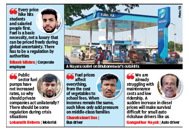 Pvt fuel retailer raises petrol, diesel prices, consumers cry foul