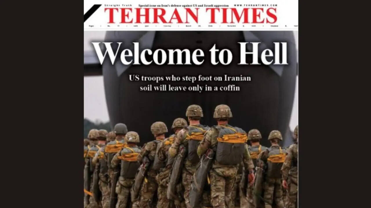 'Welcome to Hell': Iranian daily's chilling 'coffin' warning to Washington amid US troop buildup