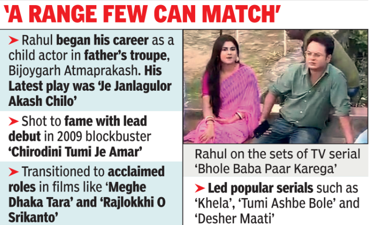 ​Rahul on the sets of TV serial 'Bhole Baba Paar Karega'