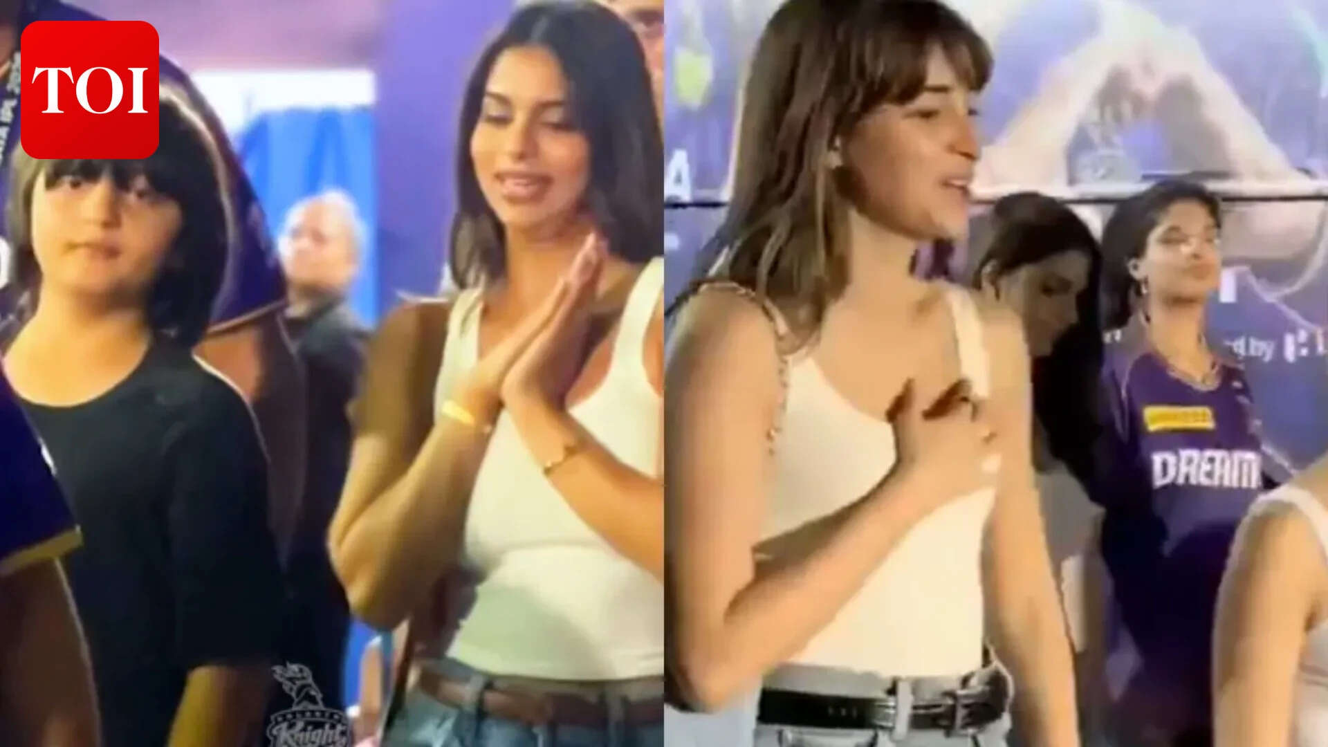 AbRam joins Suhana, Ananya, Shanaya for cricket outing - WATCH