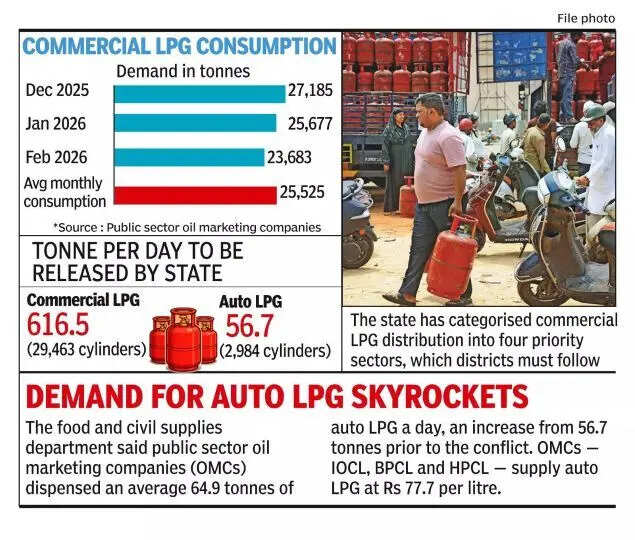 Commercial LPG consumption