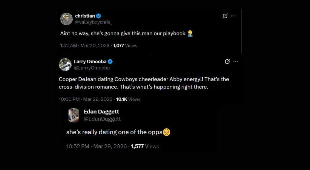 Eagles Cooper DeJean Dating Cowboys Cheerleader Abby Summers