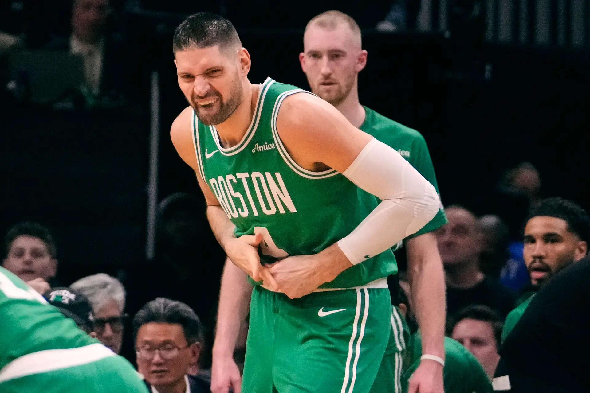 Celtics center Nikola Vucevic has surgery on broken right ring finger and will miss at least 3 weeks