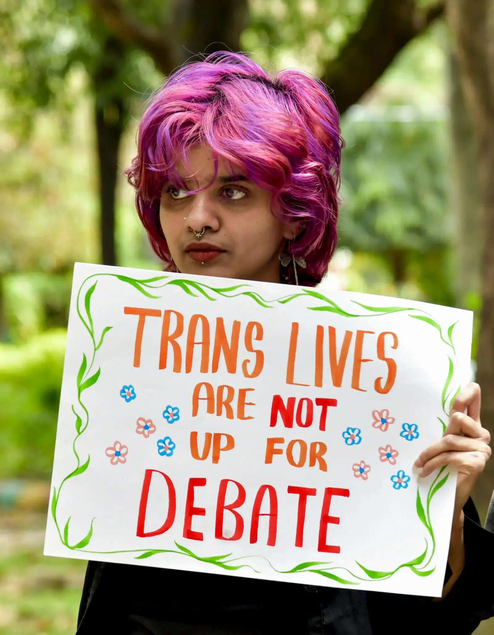 Protest against Transgender Persons bill (PTI)