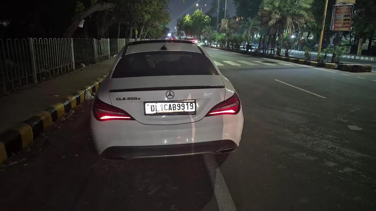 The Merc driver was allegedly on his way to pick someone up from IGI Airport in Delhi at the time of the accident