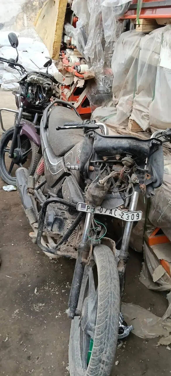 The accused rider fled the scene after the collision The accused rider fled the scene after the collision