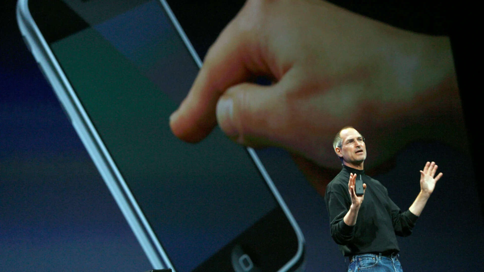 Steve Jobs unveils the iPhone at Macworld 2007—three products, one punchline, and the beginning of the end for every other phone maker on Earth.