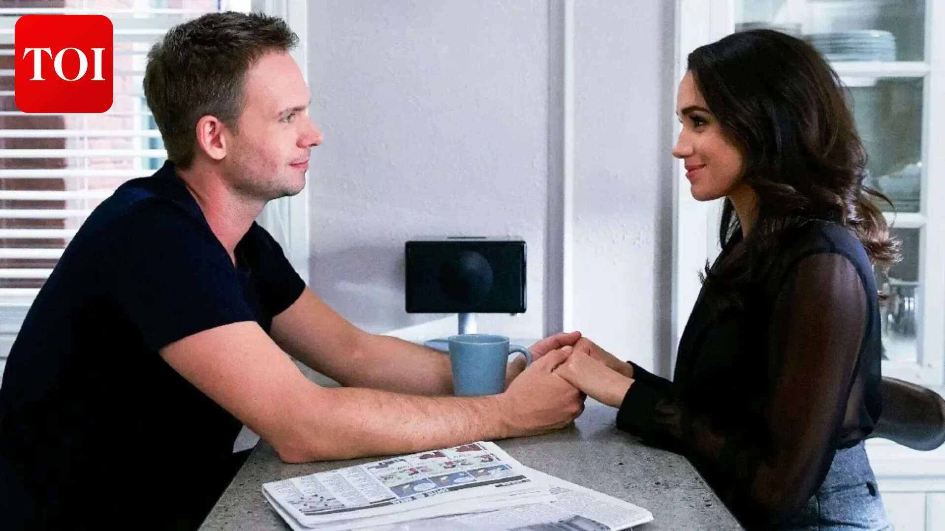 Patrick J. Adams on why he got 'eye rolls' from Meghan Markle