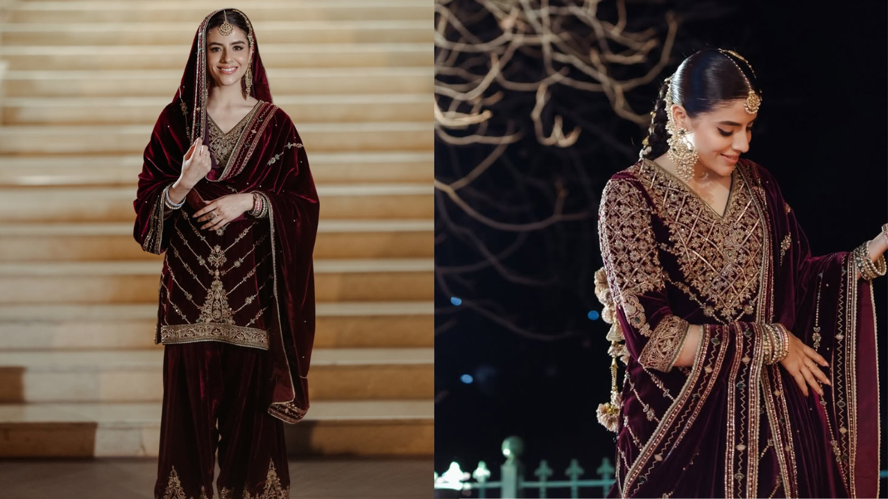 Instagram) Vanshika’s Farshi Salwar Is Bridal Drama Done Right