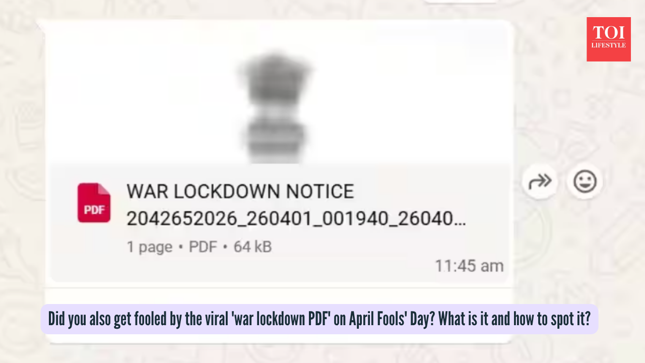 Did you also get fooled by the viral 'war lockdown PDF' on April Fools' Day What is it and how to spot it