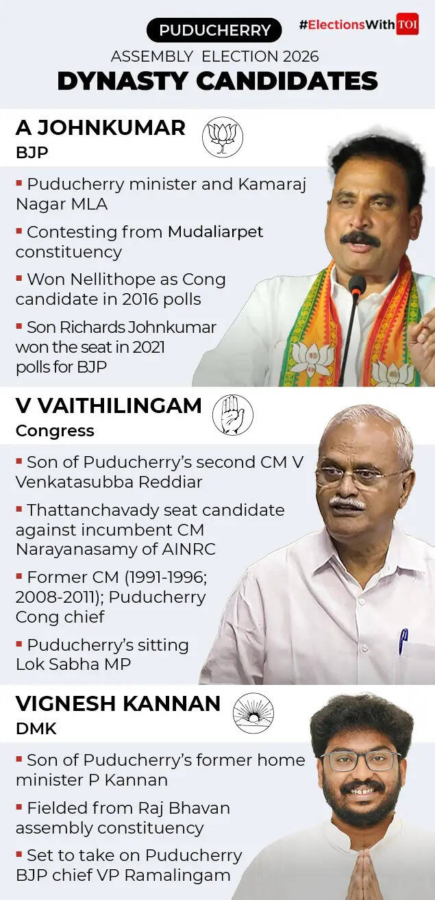 Puducherry dynasty candidates