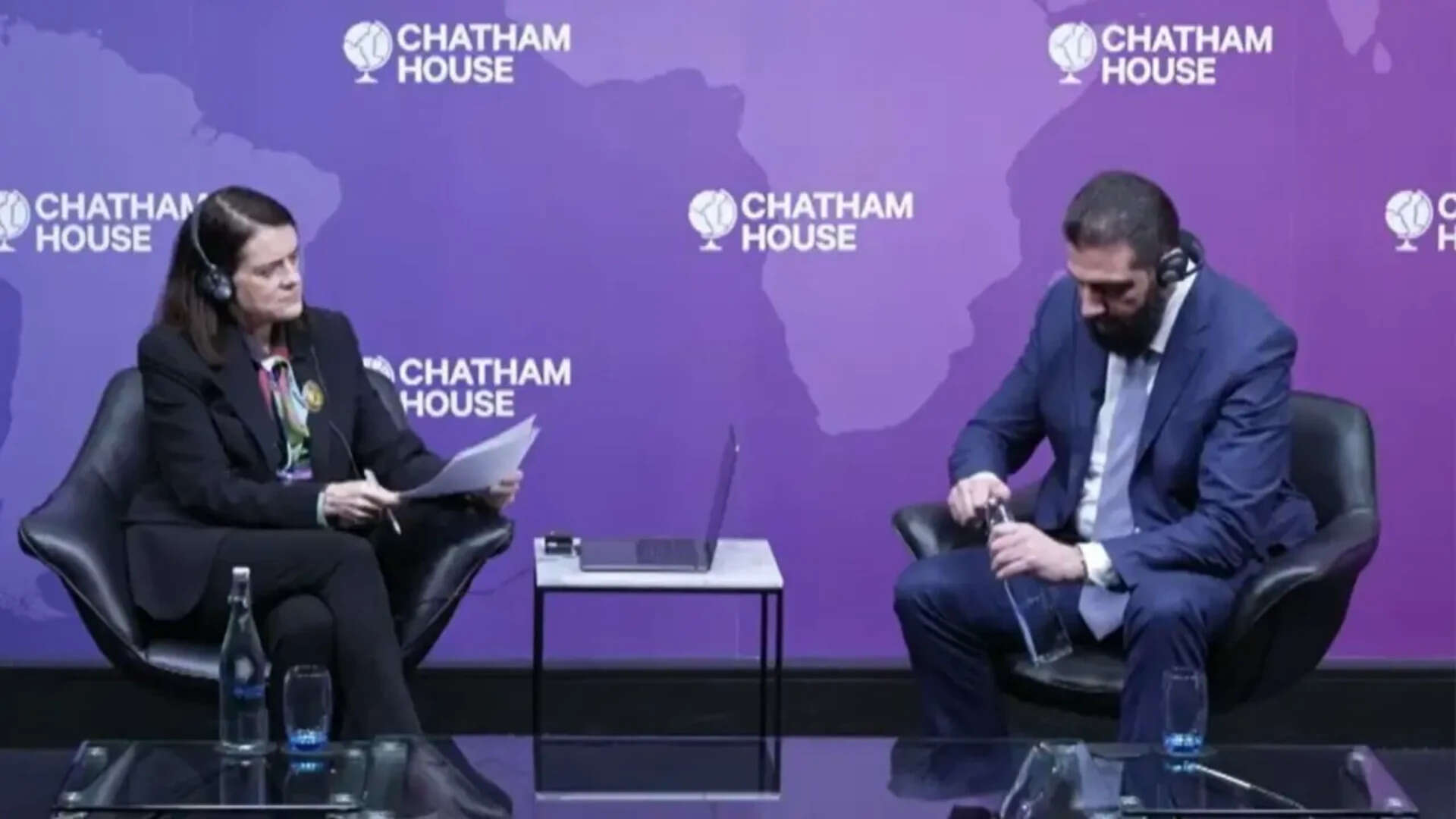 Watch: Syrian President struggles to open water bottle during UK event as female host helps, video goes viral